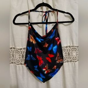 Butterfly halter top size medium